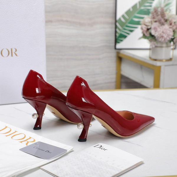 CD Tribales Pump 80mm Glossy Red Cowhide