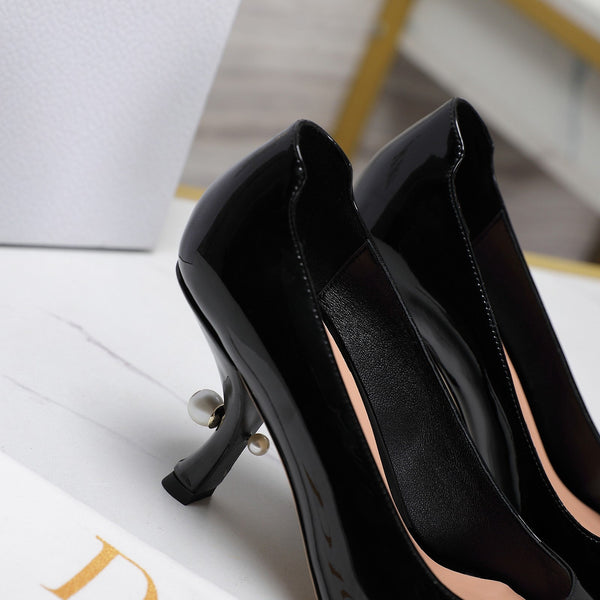 CD Tribales Pump 80mm Glossy Black Cowhide