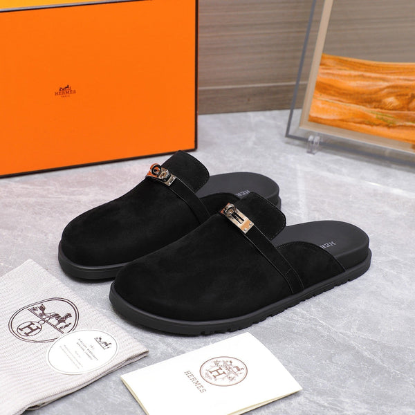 HM 25 Carlotta Mule Black Suede