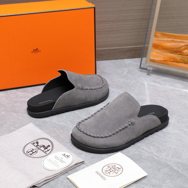 HM 25 Johan Mule Grey Suede