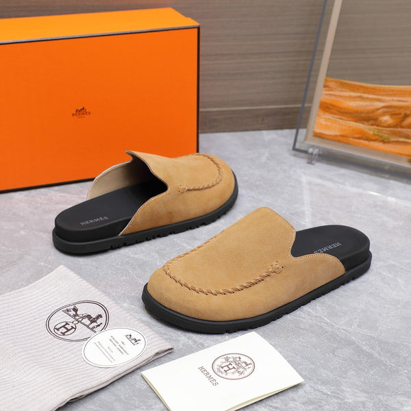 HM 25 Johan Mule Light Brown Suede