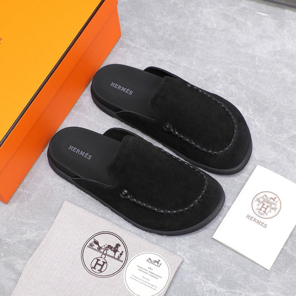 HM 25 Johan Mule Black Suede