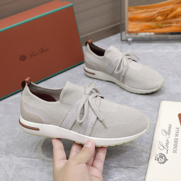 LP lady Flexy Walk Sneaker Power Pearl Wool And Calfskin 310452