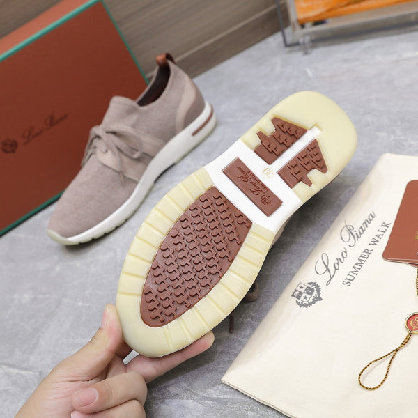 LP lady Flexy Walk Sneaker Pink Wool And Calfskin 310454