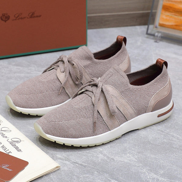 LP lady Flexy Walk Sneaker Pink Wool And Calfskin 310454