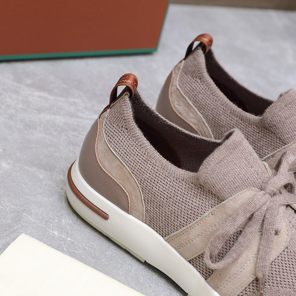 LP lady Flexy Walk Sneaker Pink Wool And Calfskin 310454