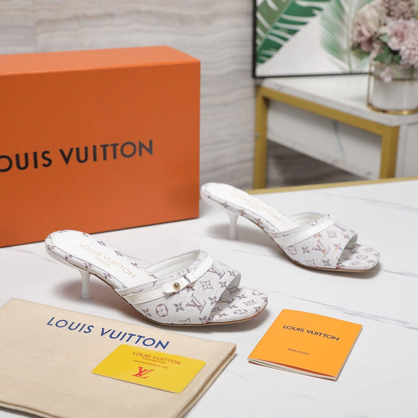 LV 6AM Mule 55mm Multicolor Cowhide Monogram Canvas 456145