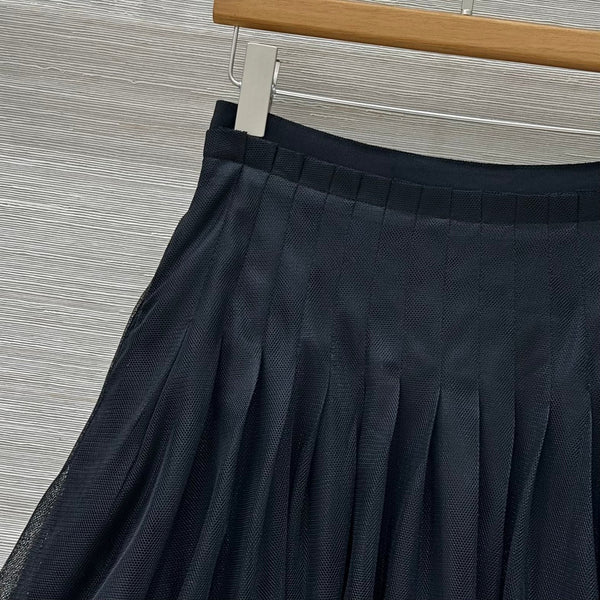 CD Gauze Skirt Black Polyester