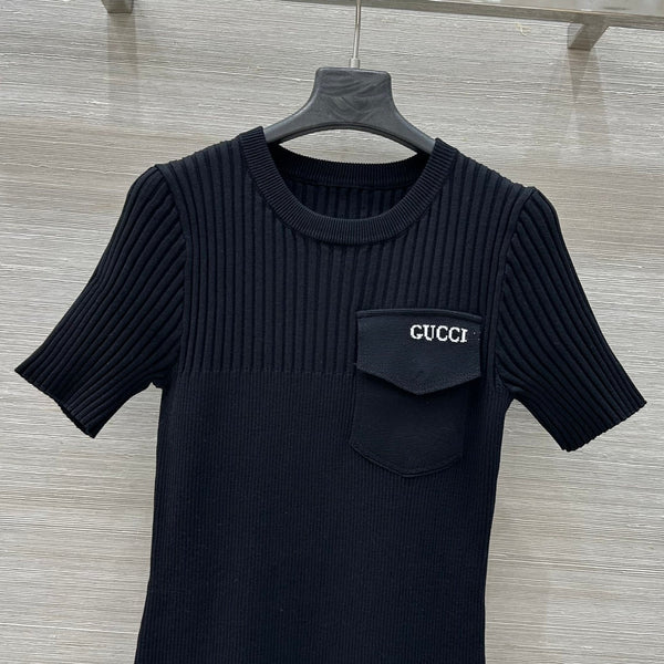 Abito in maglia Gucci 25 in viscosa nera