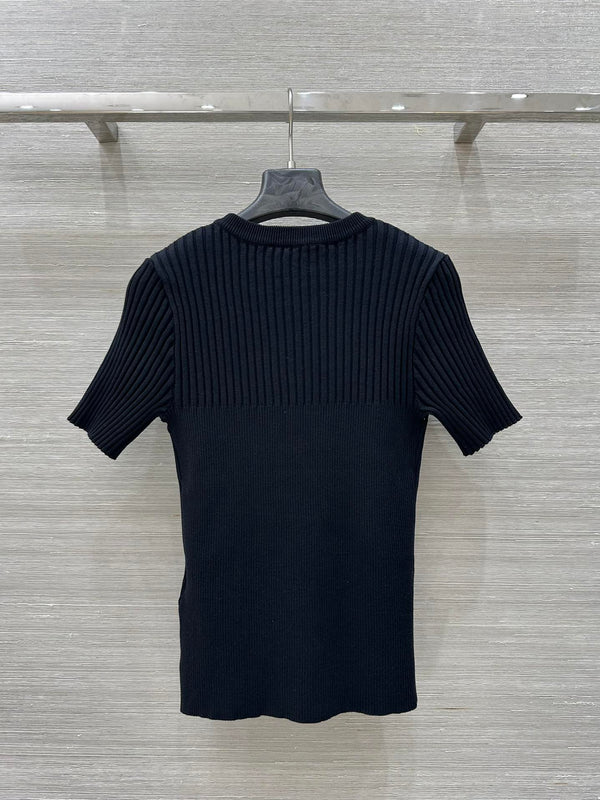 Gucci 25 Knitted Top Black Viscose