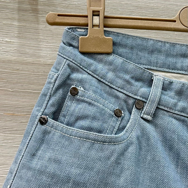 Fendi 25 Short Haze Blue Cotton