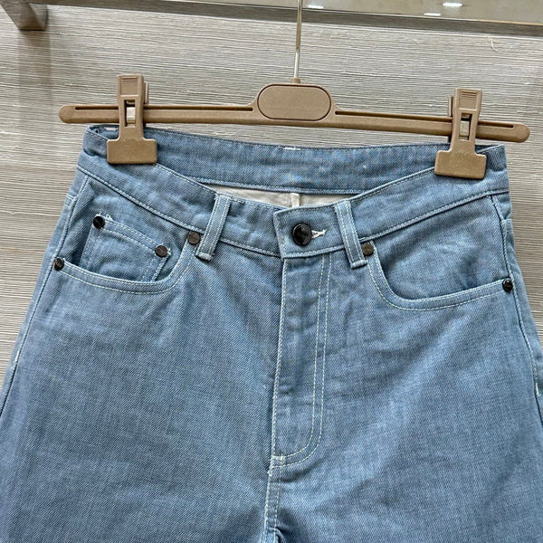 Fendi 25 Short Haze Blue Cotton