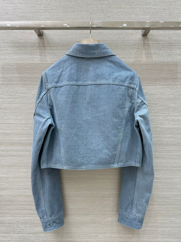 Fendi 25 Denim Jacket Haze Blue Cotton