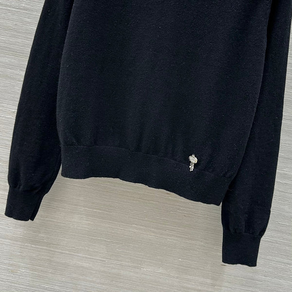 CC 25 Crewneck Sweate Black Cachemire