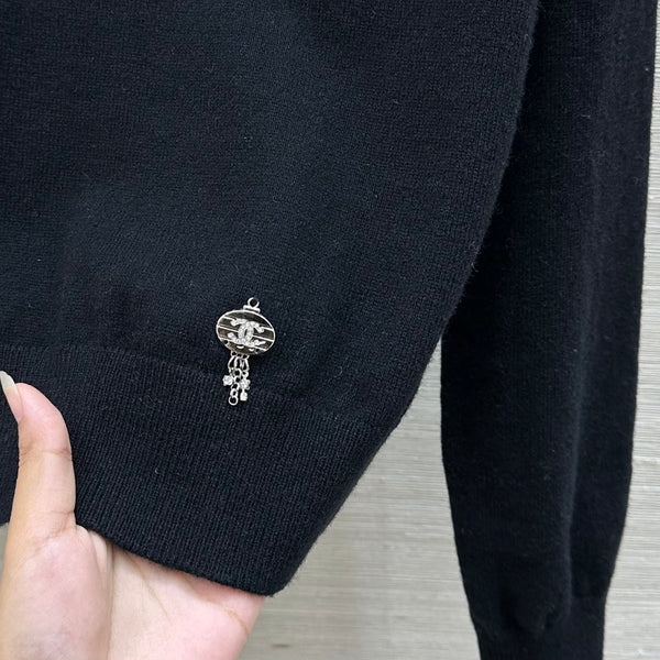 CC 25 Crewneck Sweate Black Cachemire