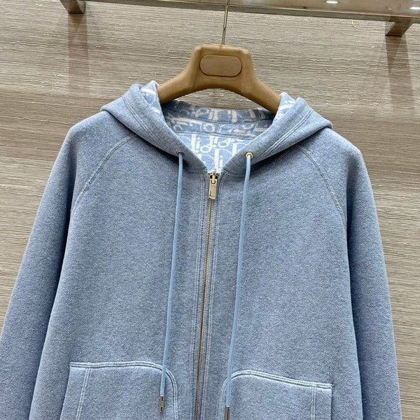 CD 25 Jacket Blue Cotton Cashmere