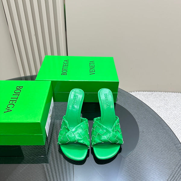 blink mule 95 green lambskin