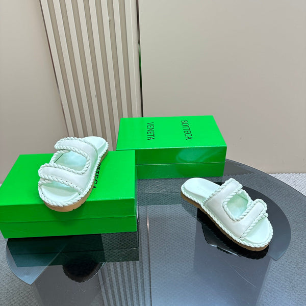 Jack Flat Mule in pelle di agnello turchese