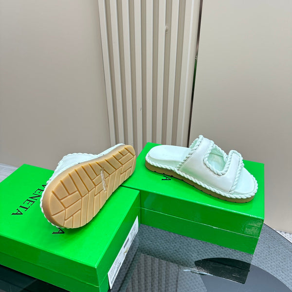 Jack Flat Mule in pelle di agnello turchese