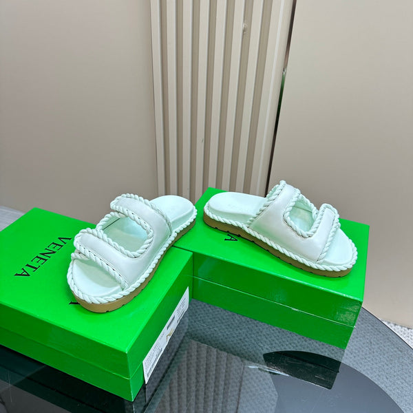 Jack Flat Mule in pelle di agnello turchese