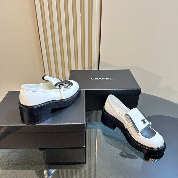 CC Moccasins 65mm White Calfskin