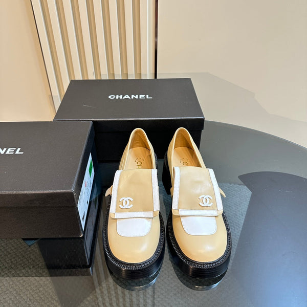 CC Moccasins 65mm Beige Calfskin