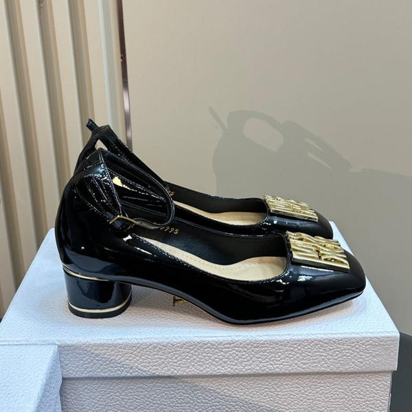 CD Miss Dior Pump 40mm Glossy Black Lambskin