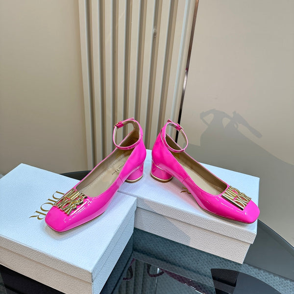 CD Miss Dior Pump 40mm Glossy Pink Lambskin