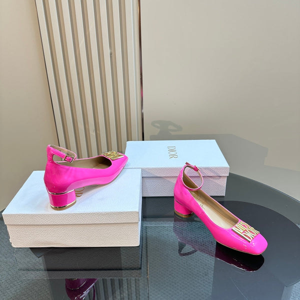 CD Miss Dior Pump 40mm Glossy Pink Lambskin