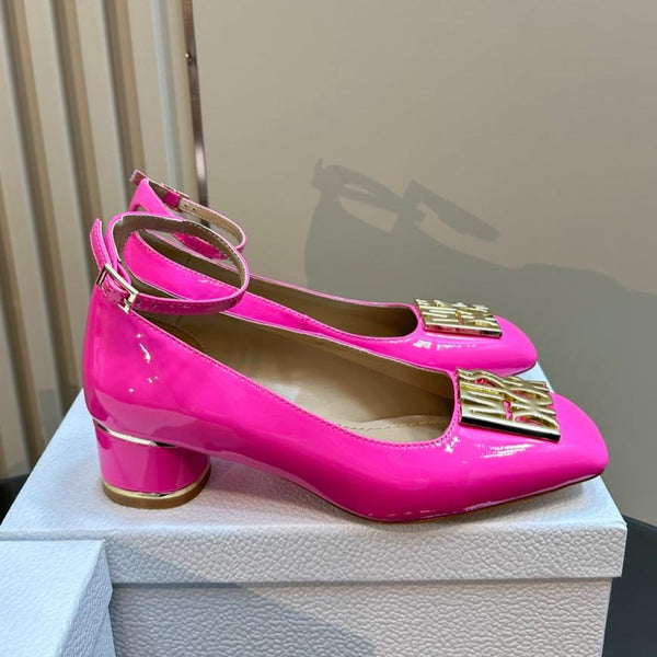 CD Miss Dior Pump 40mm Glossy Pink Lambskin