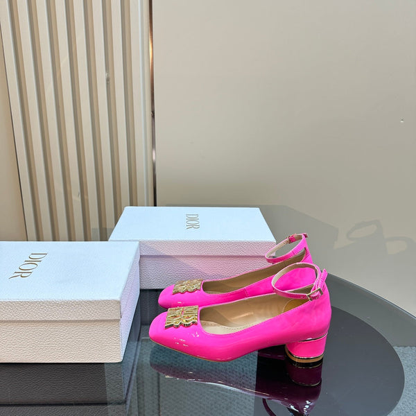 CD Miss Dior Pump 40mm Glossy Pink Lambskin