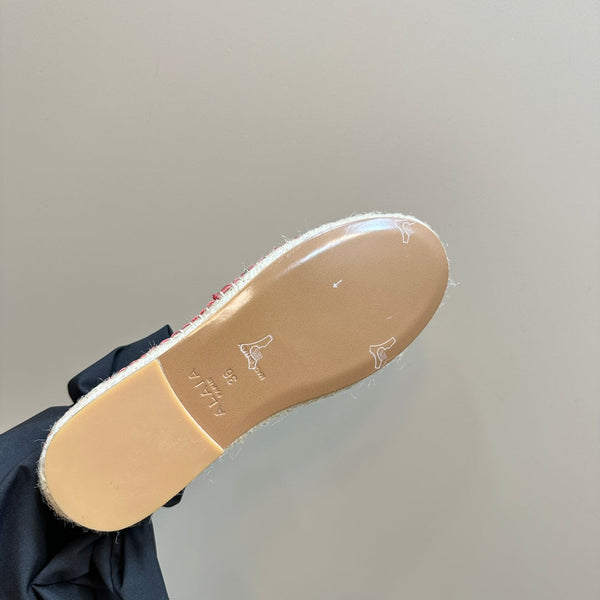 Alaila Vienne Espadrilles In Red Cowhide 946260