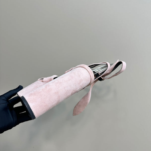 BIANCA PLATFORM SANDALS IN LIGHT PINK SUEDE