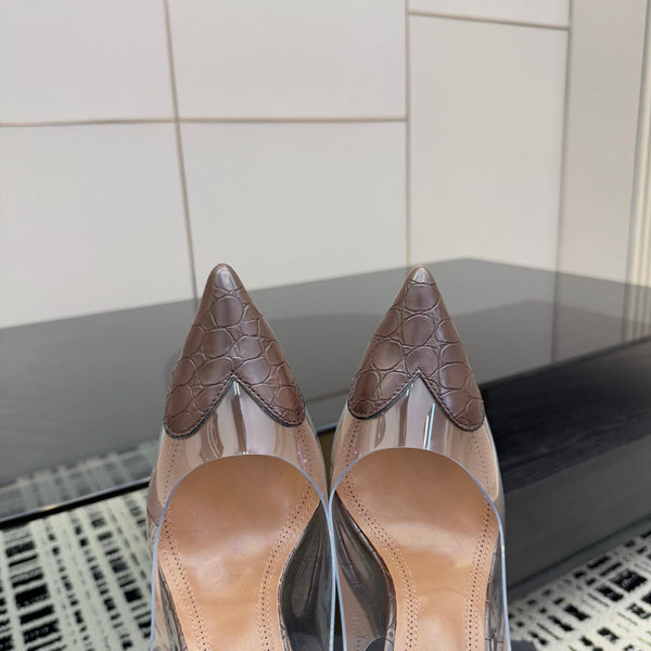 Alaia High Heels Slingbacks Brown Sheepskin 299840