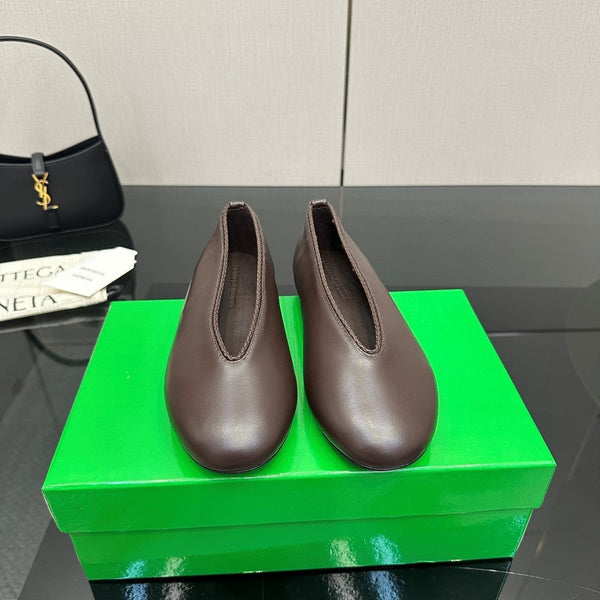 BV Puddle Ballet Flat Desaturated Brown Lambskin 427641