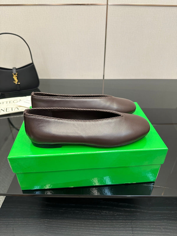 BV Puddle Ballet Flat Desaturated Brown Lambskin 427641