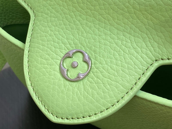 CAPUCINES BB 27 GREEN TAURILLON TURQUOISE SILVER HARDWARE