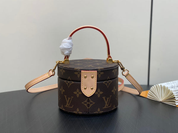 lv scott bag 13cm brown monogram canvas