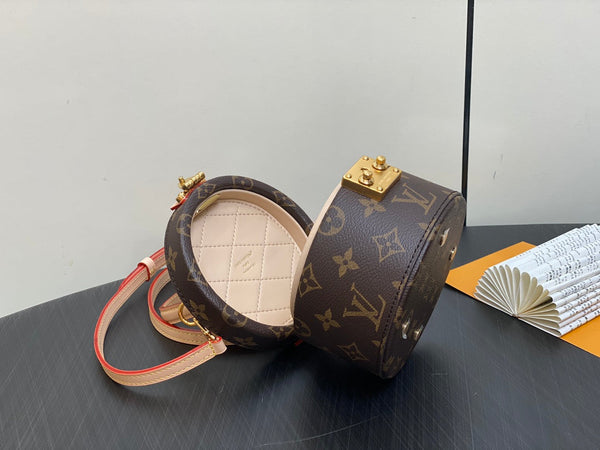 lv scott bag 13cm brown monogram canvas