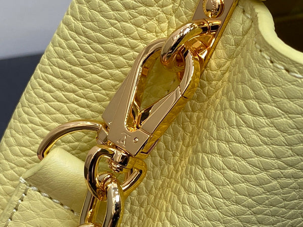 CAPUCINES MINI 21 YELLOW TAURILLON GOLD HARDWARE