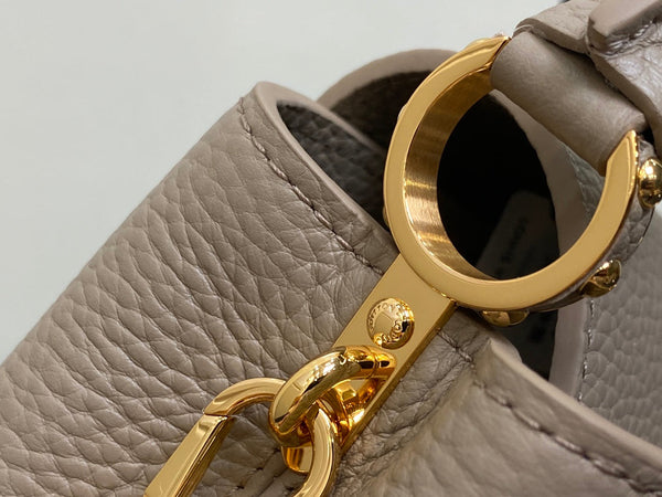 CAPUCINES MINI 21 IN KHAKI BROWN TAURILLON