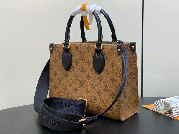 ONTHEGO PM 25CM DUCK BROWN MONOGRAM CANVAS