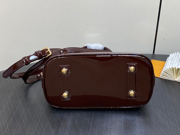alma bb 23 bordeaux red epi calfskin