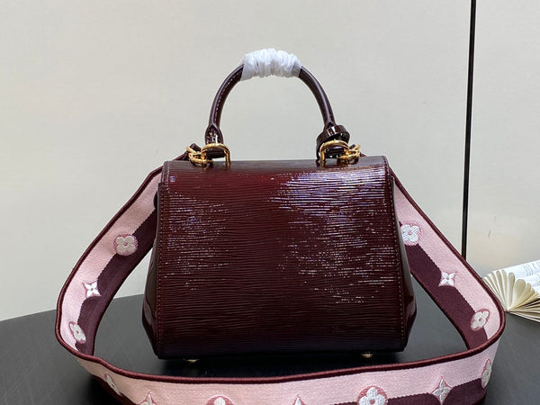 cluny mini 20cm pelle di vitello epi bordeaux