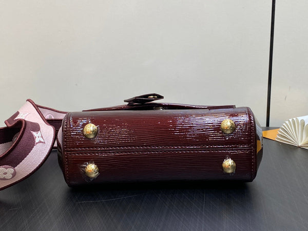 cluny mini 20cm pelle di vitello epi bordeaux