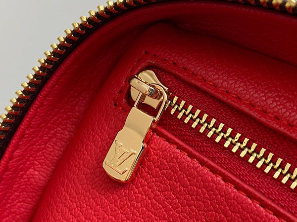 LV Nice BB Bag 24cm Brown Canvas Cowhide 320699