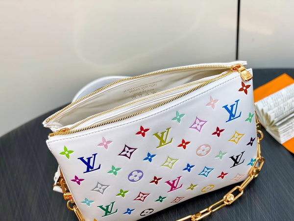 LV x TM COUSSIN Bag 26cm Multicolor Leather 329576