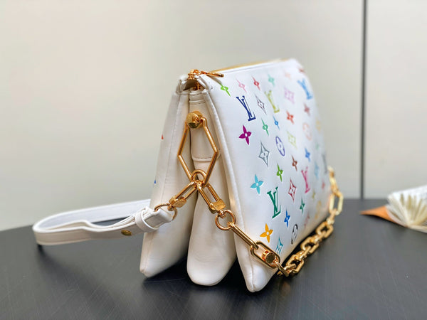 LV x TM COUSSIN Bag 26cm Multicolor Leather 329576