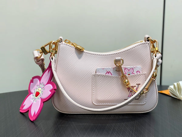 Marellini LV x TM Bag 19cm Pink Epi Leather 334109