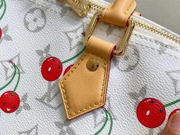 LV x TM Speedy Soft Bandoulière 30 Grey Monogram Cherry Canvas